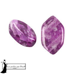 Paros par Puca Silver Foil Amethyst 4x7mm sachet de 5gr, environ 30 perles, couleur transparente acidulée.