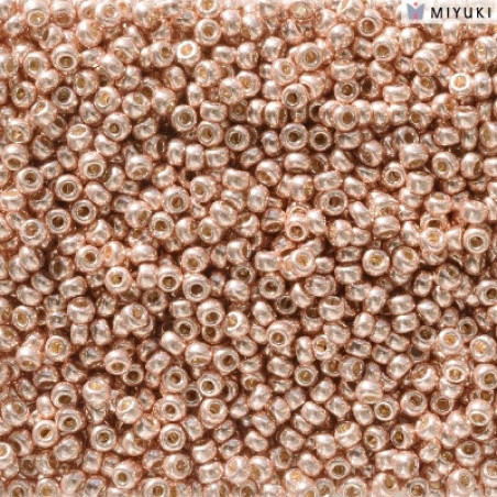 Rocailles 11/0 Duracoat Galvanized Bright Copper 5103 sachet de 10gr par Miyuki.Environ 1100 perles.Couleur Copper.