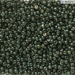 Rocailles 11/0 Duracoat Galvanized Black Moss 5105 sachet de 10gr par Miyuki.Environ 1100 perles.Couleur Prune.