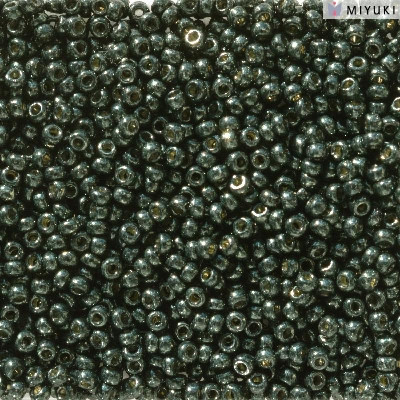 Rocailles 11/0 Duracoat Galvanized Black Moss 5105 sachet de 10gr par Miyuki.Environ 1100 perles.Couleur Prune.