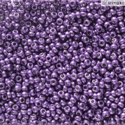 Rocailles 11/0 Duracoat Galvanized Dark Lilac 5109 sachet de 10gr par Miyuki.Environ 1100 perles.Couleur Dark Lilac.