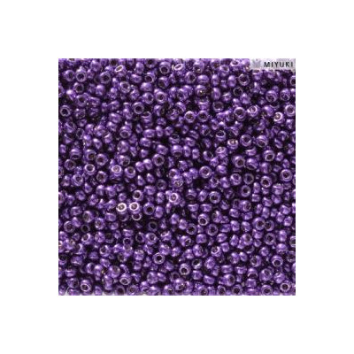 Rocailles 11/0 Duracoat Galvanized Lilac Night 5110 sachet de 10gr par Miyuki.Environ 1100 perles.Couleur Lilac Nuit.
