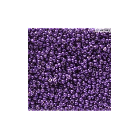 Rocailles 11/0 Duracoat Galvanized Lilac Night 5110 sachet de 10gr par Miyuki.Environ 1100 perles.Couleur Lilac Nuit.