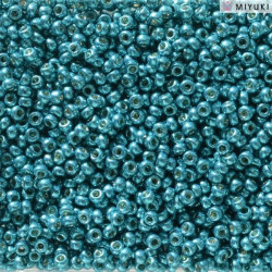Rocailles 11/0 Duracoat Galvanized Capri Blue 5113 sachet de 10gr par Miyuki.Environ 1100 perles.Couleur Capri Blue.