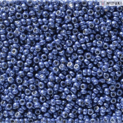Rocailles 11/0 Duracoat Galvanized Mermaid Blue 5117 sachet de 10gr par Miyuki.Environ 1100 perles.Couleur Blue Foncé.