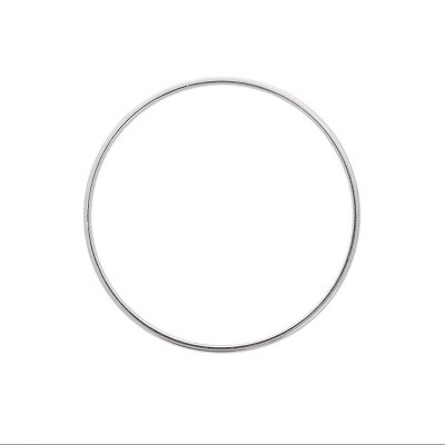 Anneau Rond 40mm en Acier Inoxydable, vendu à l'unité, couleur Acier, origine Europe.