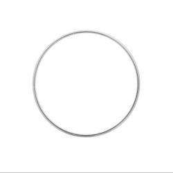 Anneau Rond 40mm en Acier Inoxydable, vendu à l'unité, couleur Acier, origine Europe.