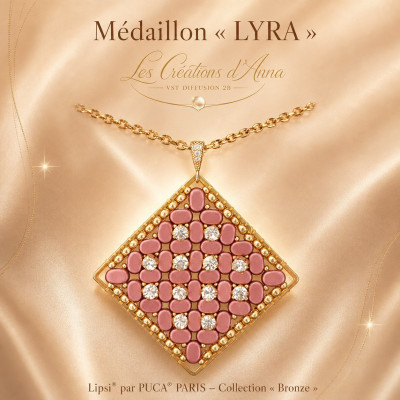 Schéma pendentif Lyra par Angel Accessories, en Francais, anglais, Italien, Néerlandais, allemand, espanol.