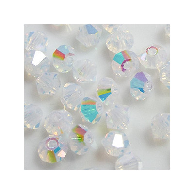 Toupies 3mm White Opal AB - ref.5301 (x20)