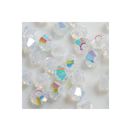 Toupies 3mm White Opal AB - ref.5301 (x20)