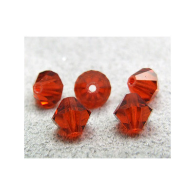 Perle toupie en cristal Swarovski 5301 5mm Indian Red (x10)