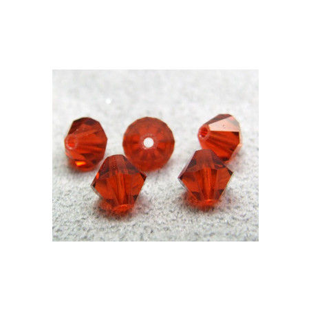 Perle toupie en cristal Swarovski 5301 5mm Indian Red (x10)