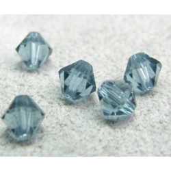 Perle toupie en cristal Swarovski 5301 5mm Indian Sapphire (x10)