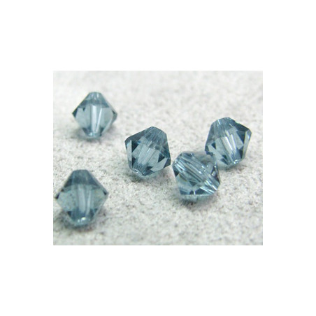 Perle toupie en cristal Swarovski 5301 5mm Indian Sapphire (x10)