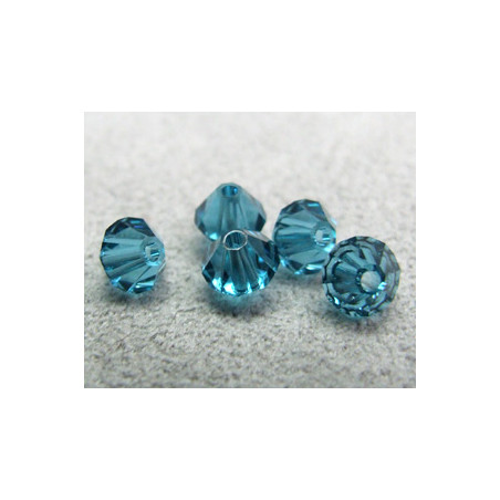 Perle toupie en cristal Swarovski 5301 5mm Indicolite (x10)