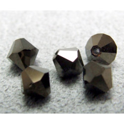 Perle toupie en cristal Swarovski 5301 5mm Jet Nut 2X (x10)