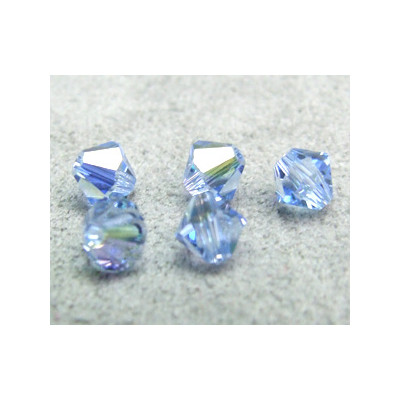 Perle toupie en cristal Swarovski 5301 5mm Light Sapphire AB (x10)