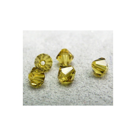 Perle toupie en cristal Swarovski 5301 5mm Lime (x10)