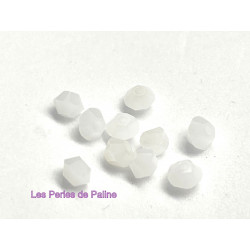 Toupies 3mm White Alabaster - réf.5328 Xilion (x20)