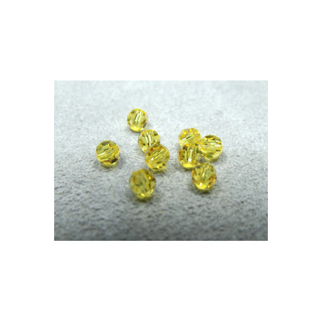 Ronde Swarovski 5000 4mm Light Topaz (x10)