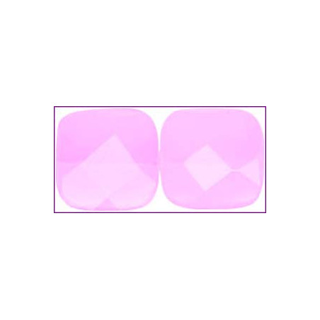 Palet verre carré facetté 14mm Violine(X1)