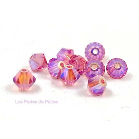 Toupies 4mm Rose AB2X - réf. 5301 (x20)