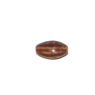 Céramique olivette Marron foncé 17X11mm(x1)