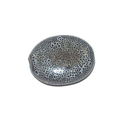 Céramique Oval plat Gris 29X20X12mm(x1)