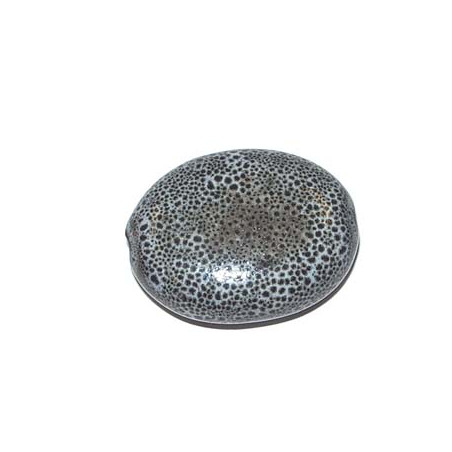 Céramique Oval plat Gris 29X20X12mm(x1)