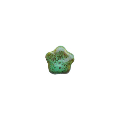 Céramique fleur Verte 31X9mm(x1)