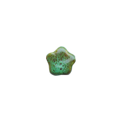 Céramique fleur Verte 31X9mm(x1) Céramique fleur Verte 31X9mm(x1)