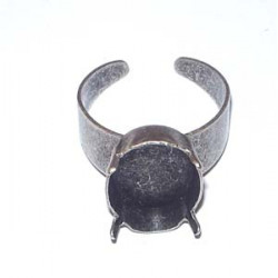 Bague à sertir Cabochon 18X13mm Argent vieilli(x1)