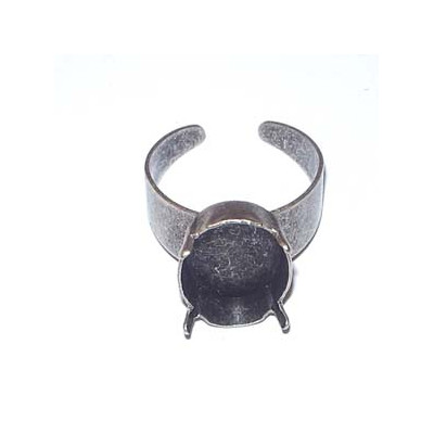 Bague à sertir Cabochon 18X13mm Argent vieilli(x1)