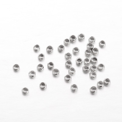 Perles à écraser 2mm Platine (x1gr) Perles à écraser 2mm Platine (x1gr)