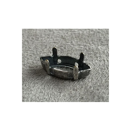 Sertissure Vieil Argent pour 4200 et 4235 15X7 mm (X1)