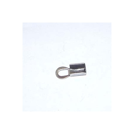 Embouts Pince 8x4mm Vieil Argent (x10) 