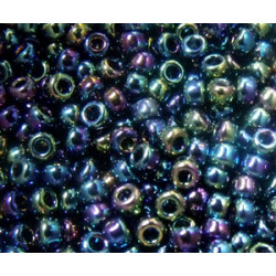 R8-0455 Rocailles 8/0 Miyuki Métallic Purple green Irisé (=DB005) (x 10gr)