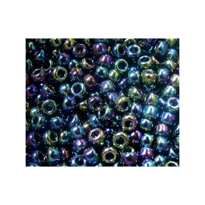 R8-0455 Rocailles 8/0 Miyuki Métallic Purple green Irisé (=DB005) (x 10gr)