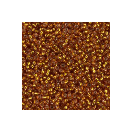 R11-2422 Rocailles 11/0 Topaz Silver Lined (=DB1201) (x 10gr)