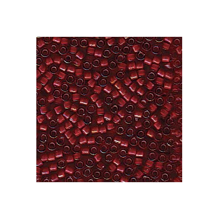 DB1781 Delicas 11/0 White lined Root Beer AB (x boite de 5gr)