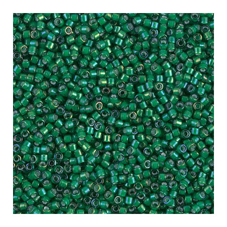 DB1788 Delicas 11/0 White lined Emeral AB (x 5gr)