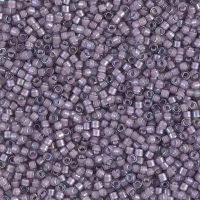 DB1789 Delicas 11/0 White lined Amethyst AB (x 5GR) DB1789 Delicas 11/0 White lined Amethyst AB (x 5GR)