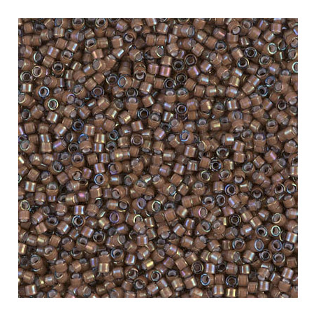 DB1790 Delicas 11/0 White lined Sable Brown (x5gr) 