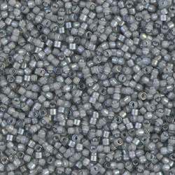 DB1793 Delicas 11/0 White lined Gray AB (x 5gr)