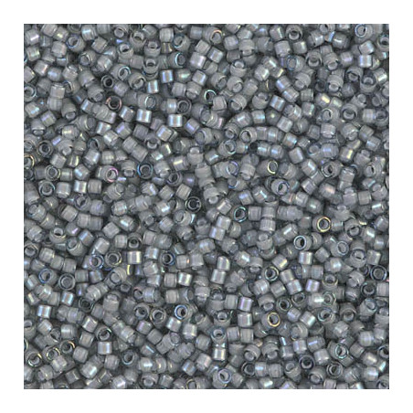 DB1793 Delicas 11/0 White lined Gray AB (x 5gr)