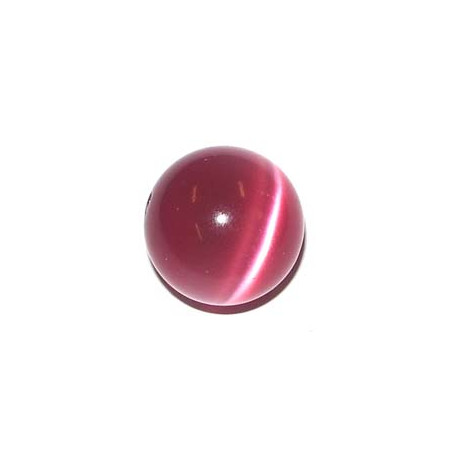 Ronde Oeil de Chat Rose 20mm
