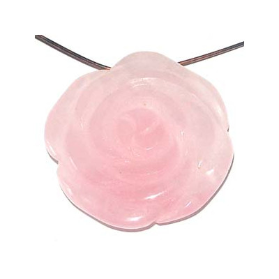 Pendentif Quartz Rose 3.5cm(X1) Pendentif Quartz Rose 3.5cm(X1)