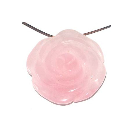 Pendentif Quartz Rose 3.5cm(X1)
