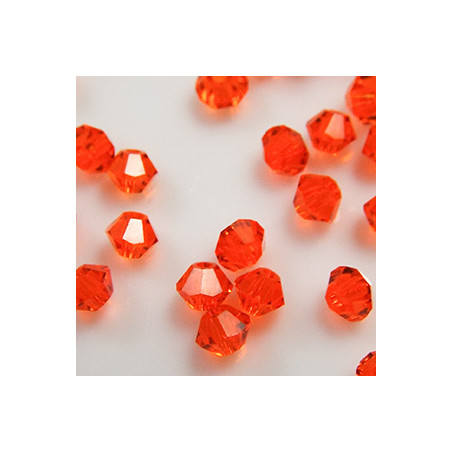 Toupies 3mm Red Topaz - réf.5301 (x20)