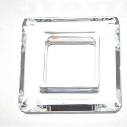 Carré évidé Swarovski 30mm Cristal unfolied (x1)